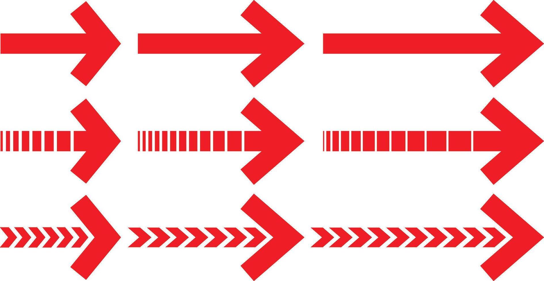 Red arrow turn right vector for element design.