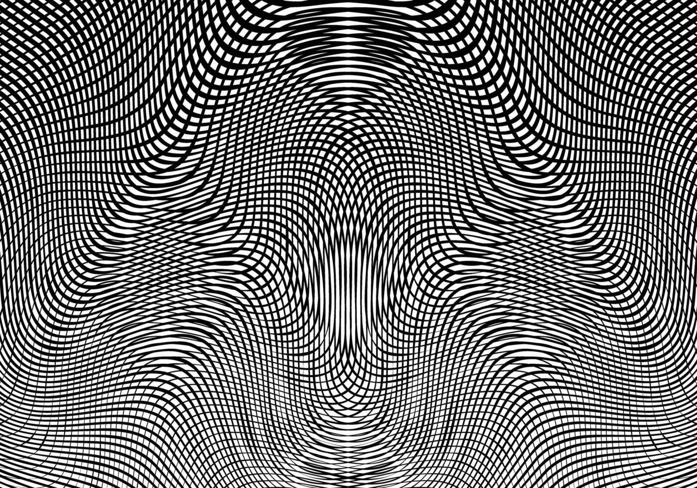 Fluid wavy line symmetric shape vector for element design.