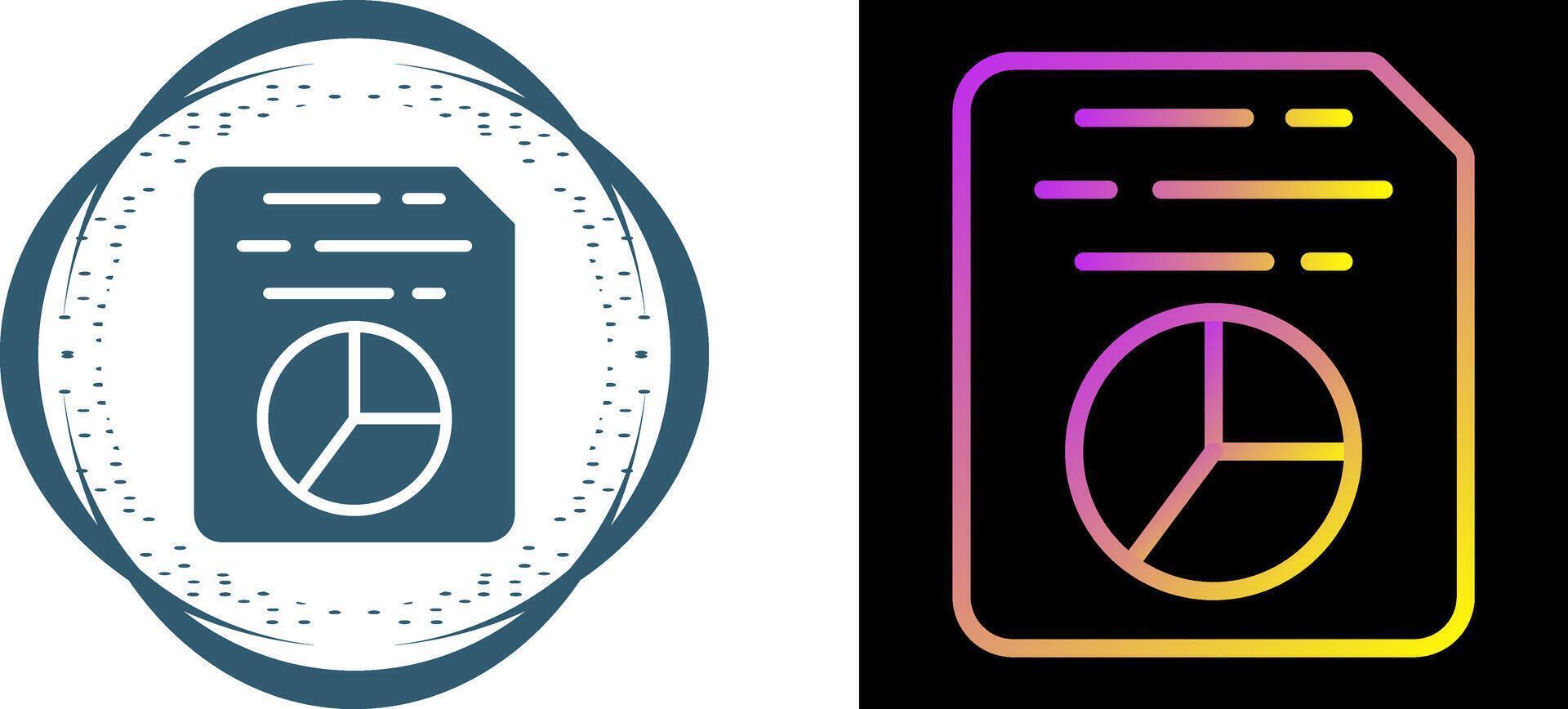 Document Insert Diagram Vector Icon