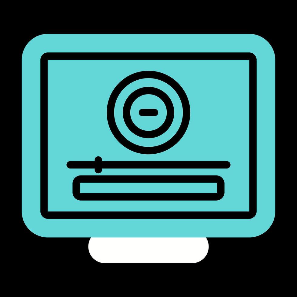 Desktop Computer Vector Icon