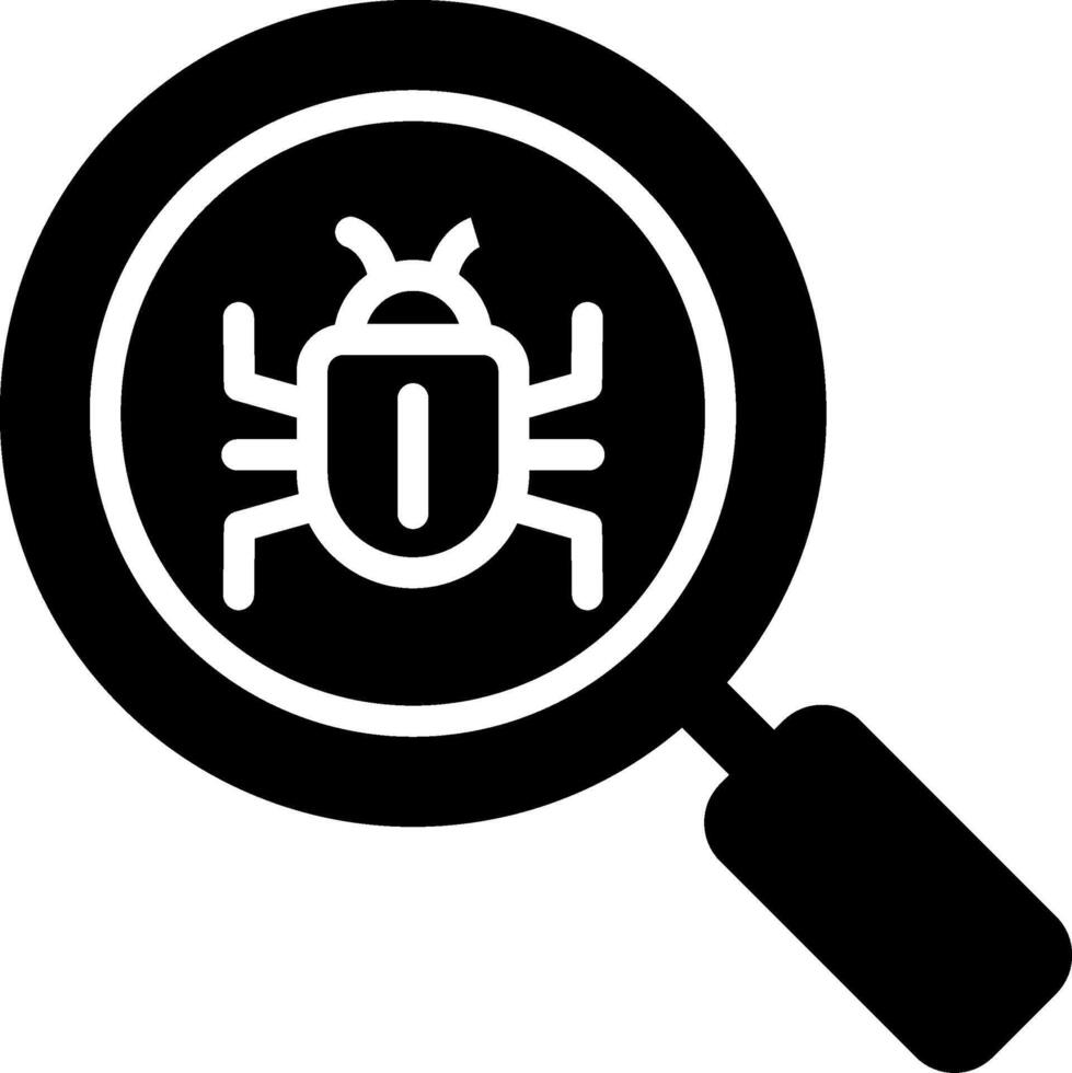 Malware Scanning Vector Icon
