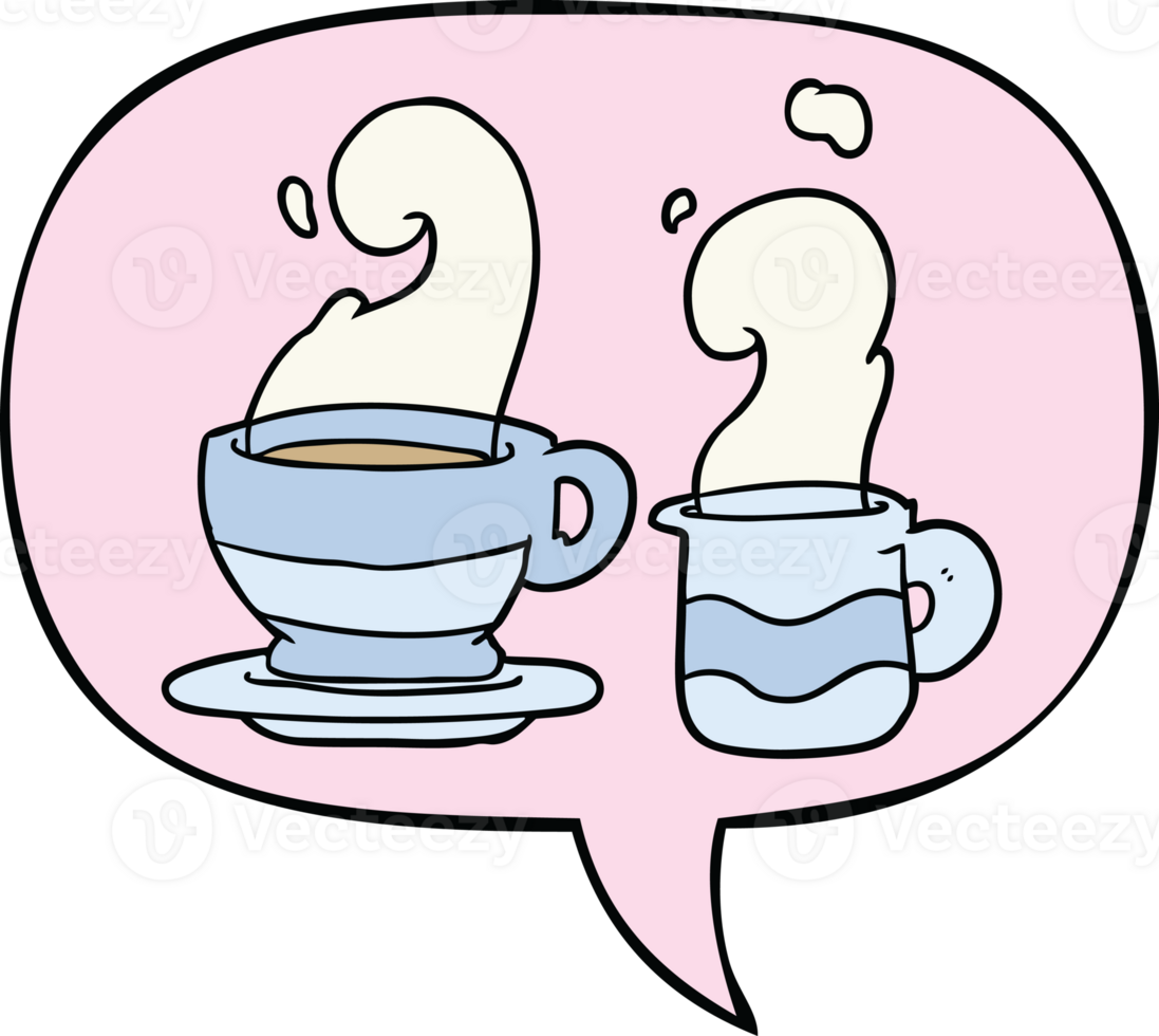 cartoon cup of coffee with speech bubble png