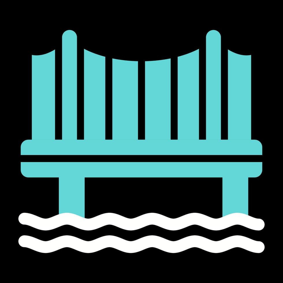 icono de vector de puente