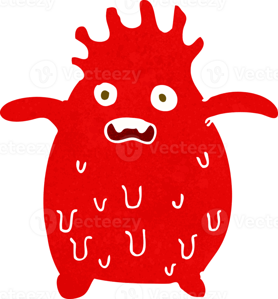 cartoon funny slime monster png