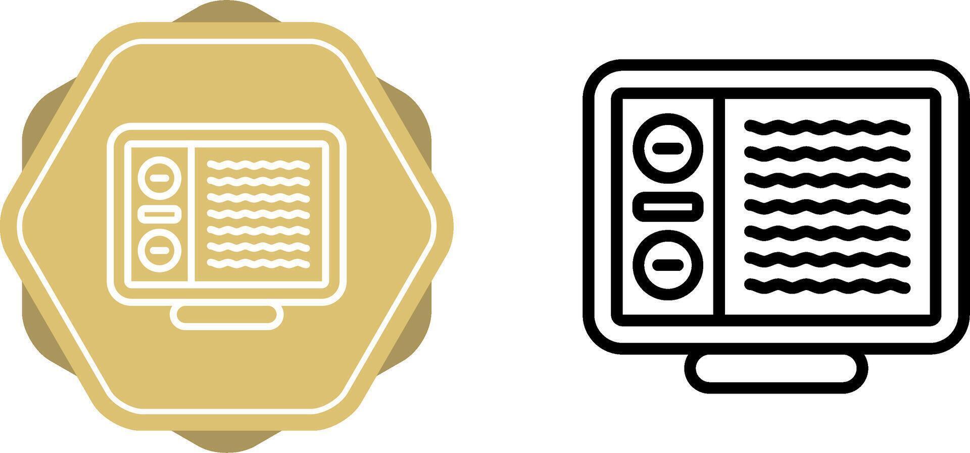 Desktop Computer Vector Icon