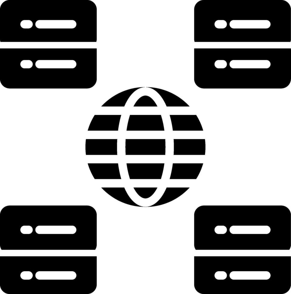 Content Delivery Network Vector Icon