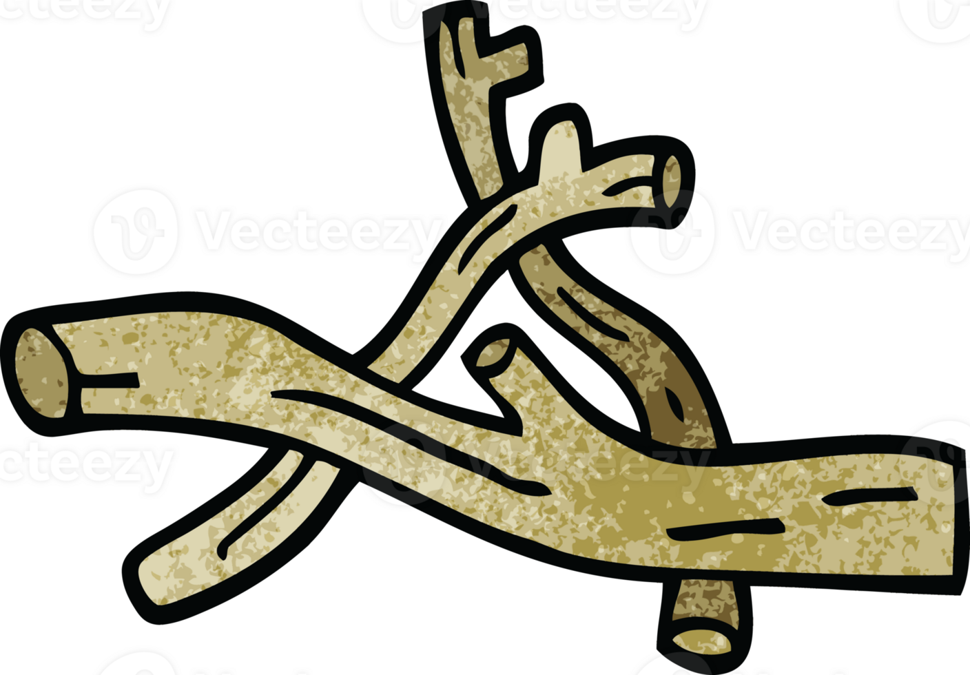 cartoon doodle pile of twigs png