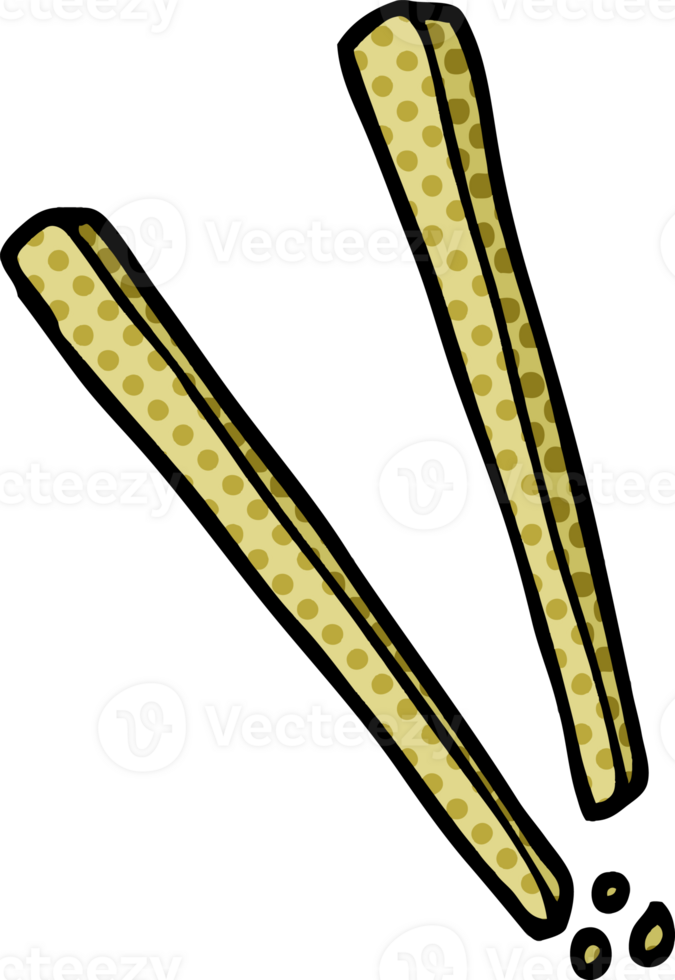 cartoon doodle wooden chopsticks png