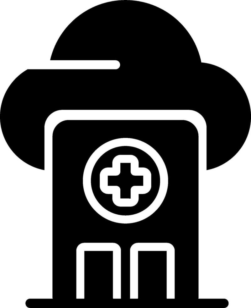 icono de vector de hospital