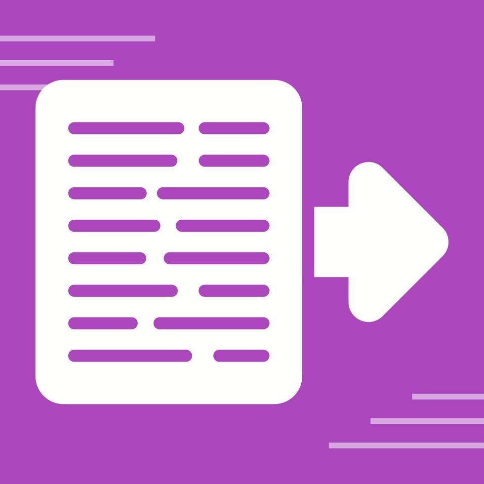 Document Export Vector Icon