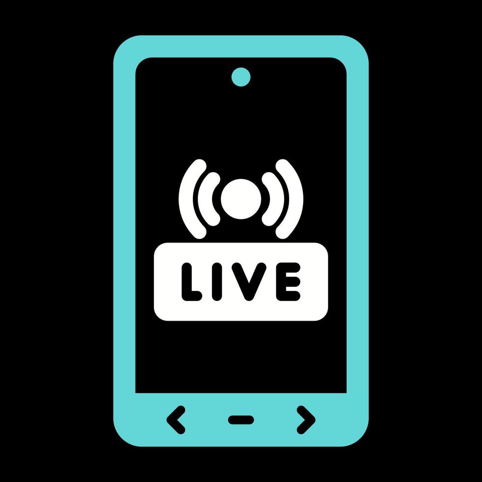 Live Streaming Vector Icon