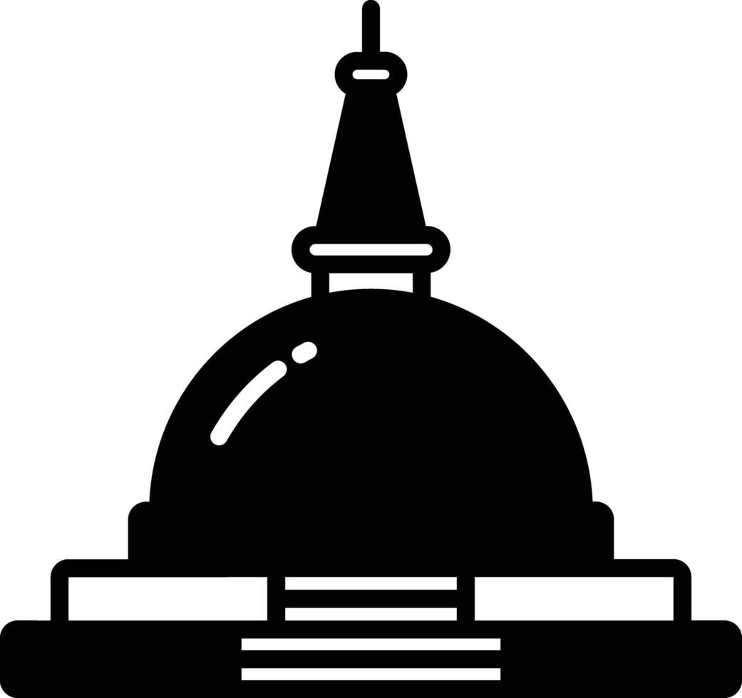 Stupa glyph and line vector illustration 40304881 Vector Art at Vecteezy
