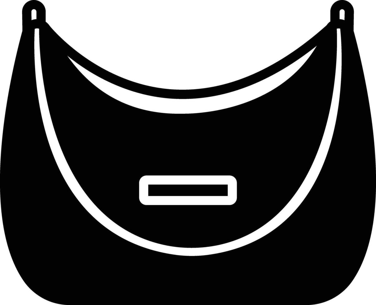 Vanity bag glyph and line vector illustration