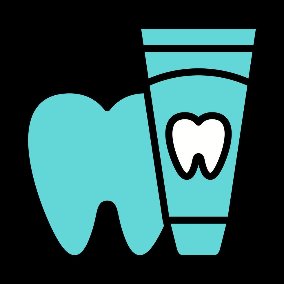 icono de vector de pasta de dientes