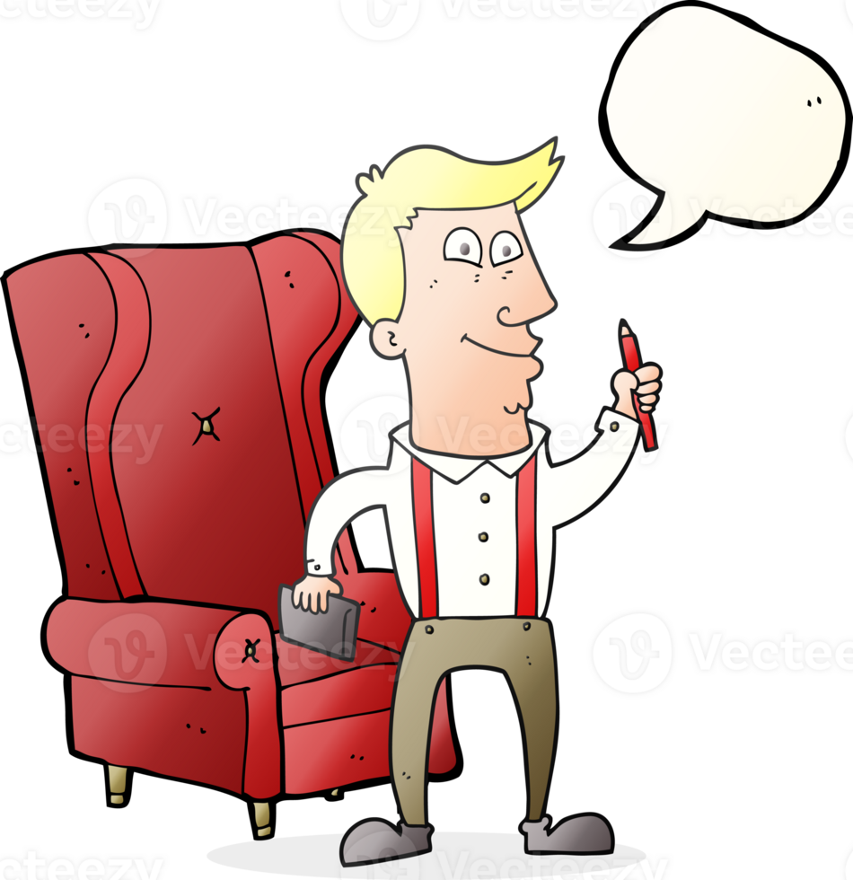 hand drawn speech bubble cartoon man with notebook and pen png