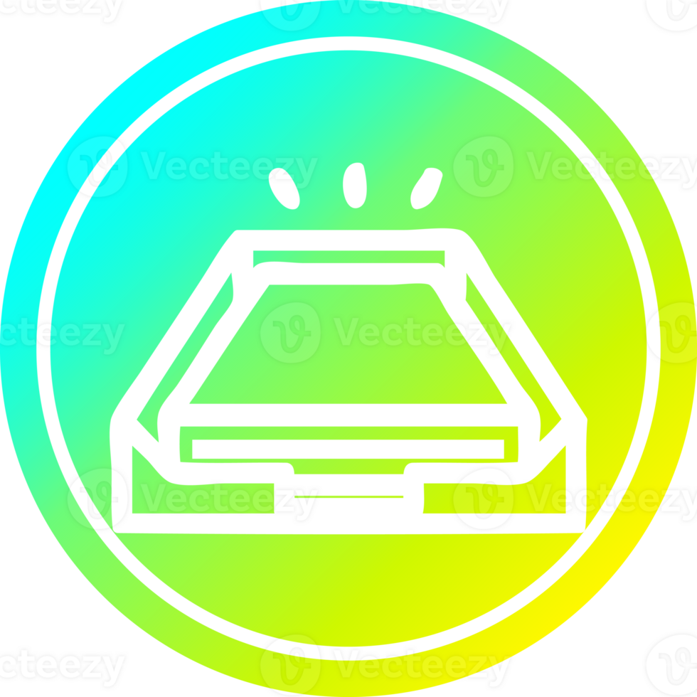 low office paper stack circular icon with cool gradient finish png