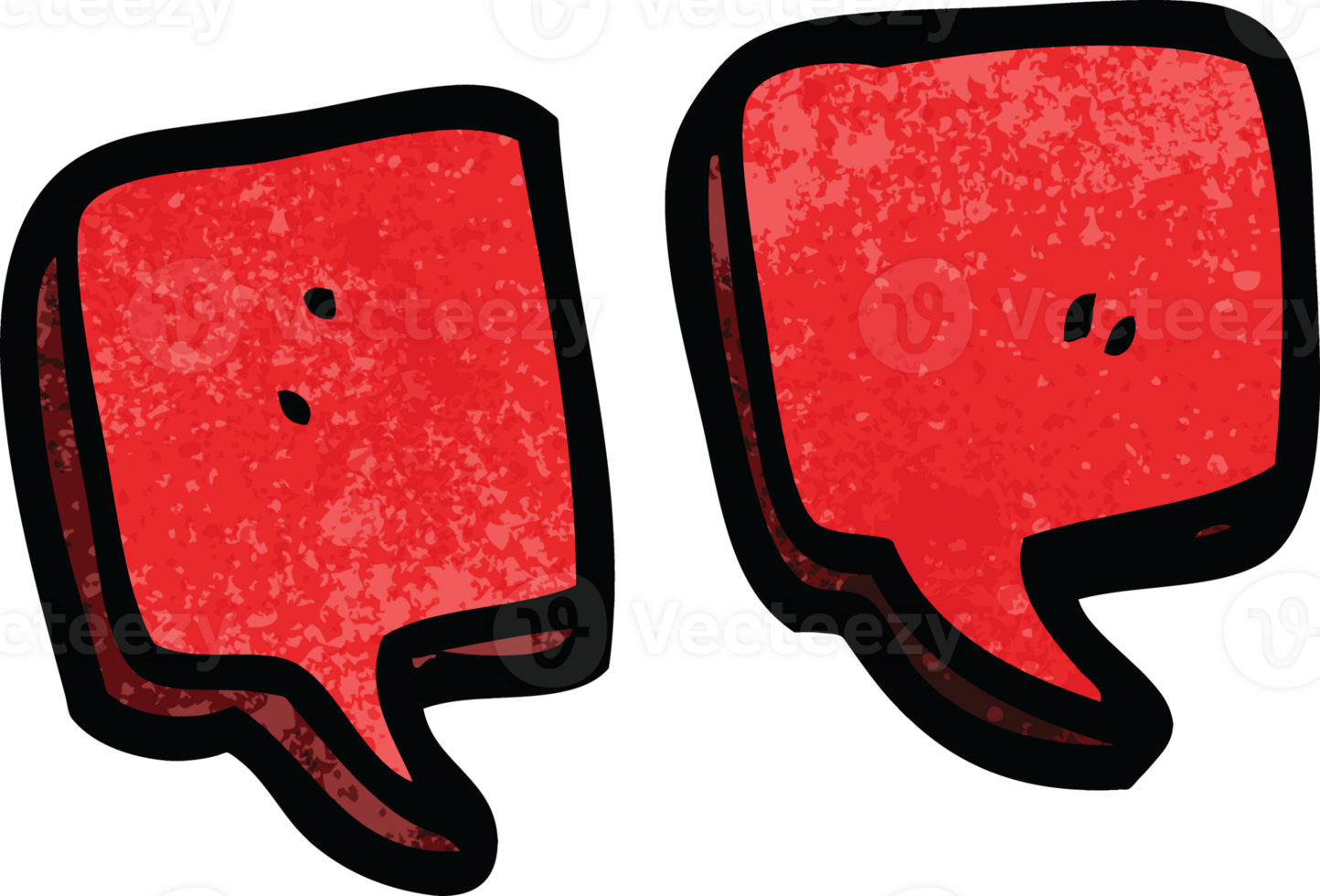 cartoon doodle quotation marks png