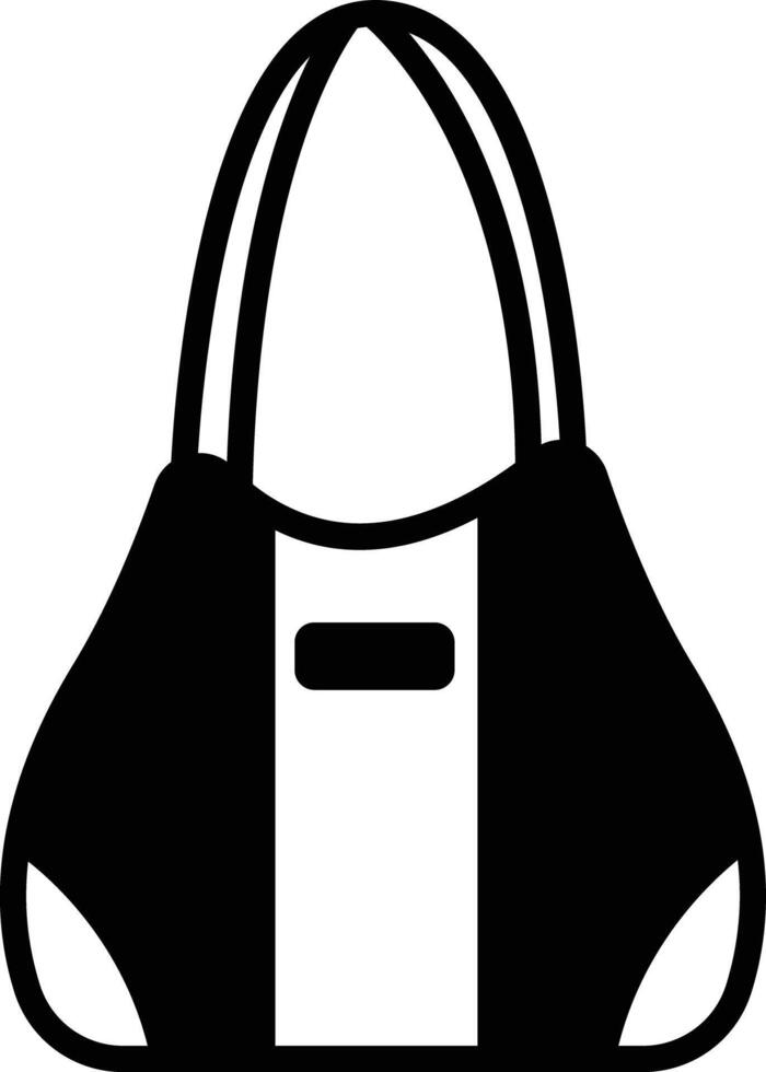 Vanity bag glyph and line vector illustration