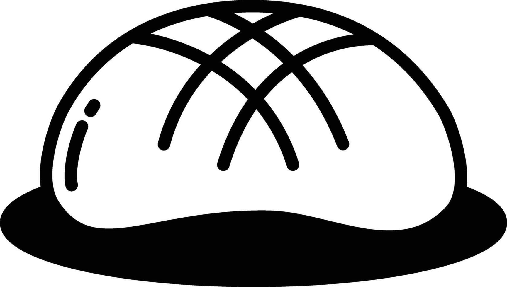 Buns glyph and line vector illustration