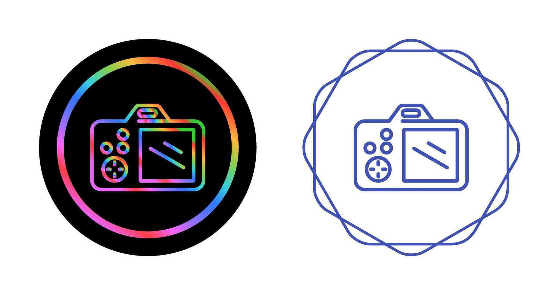 icono de vector de cámara dslr