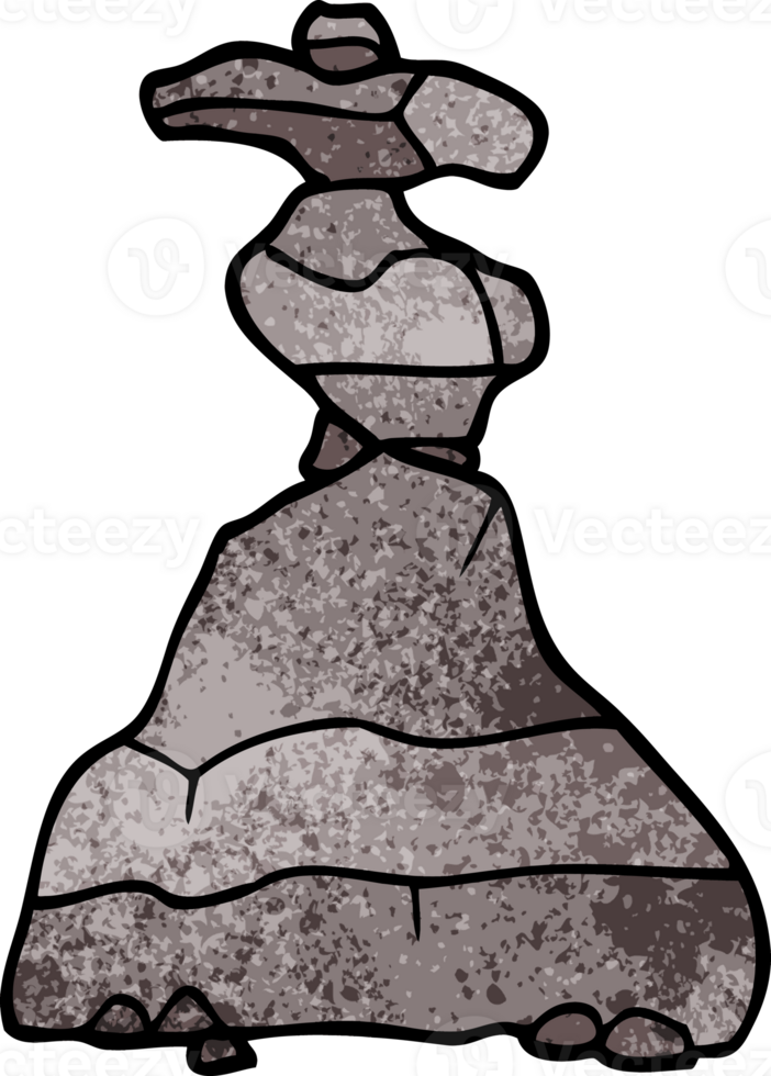 cartoon doodle boulders png