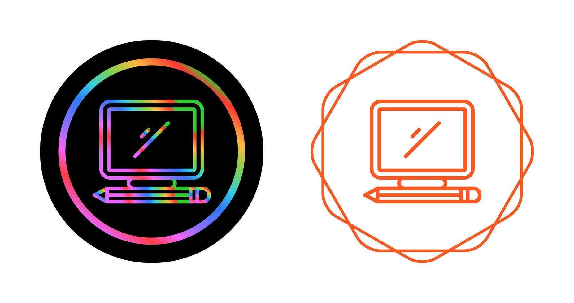 Desktop Computer Vector Icon