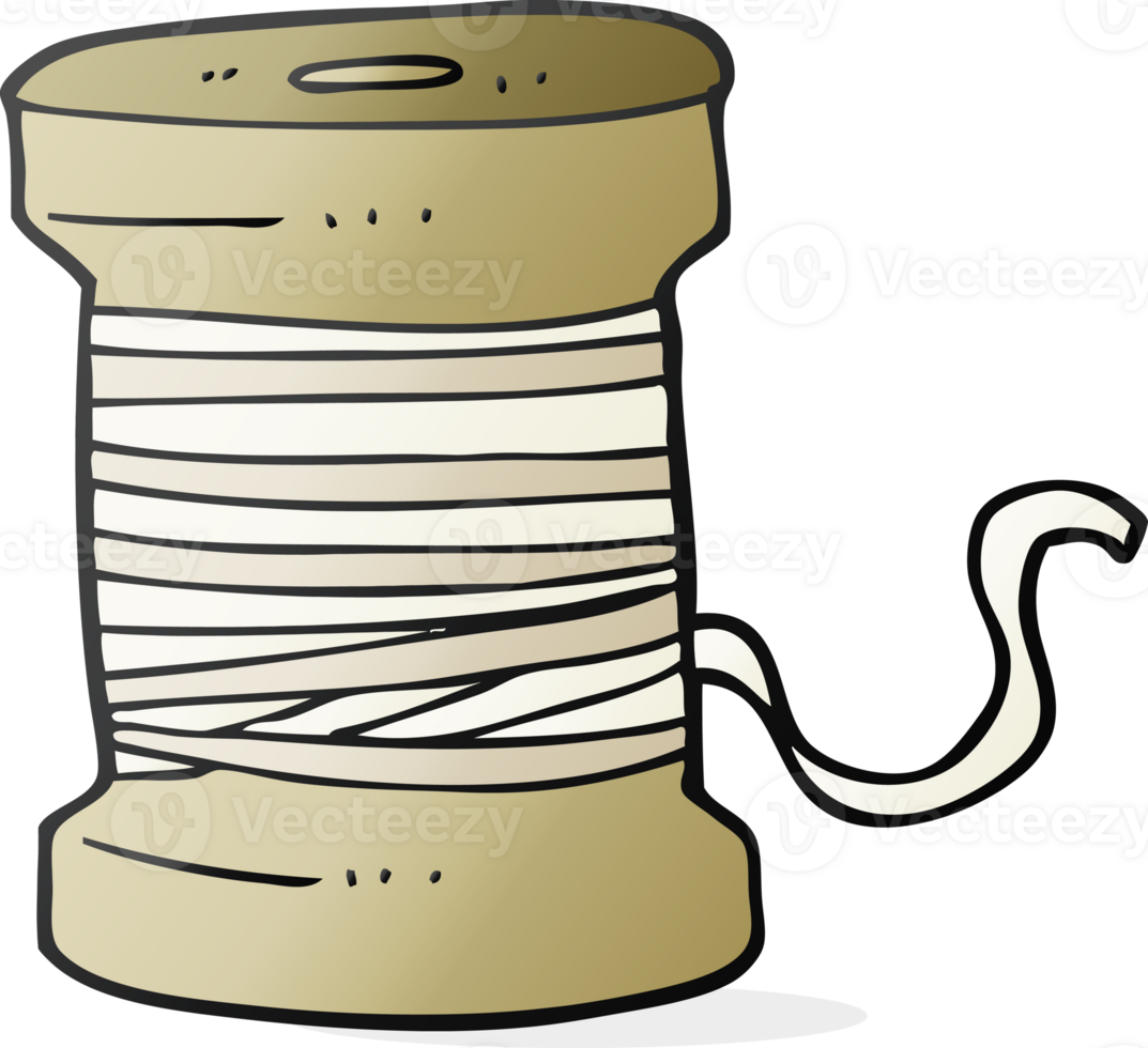 hand drawn cartoon thread png