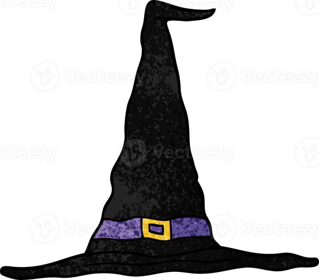 cartoon doodle witch hat png