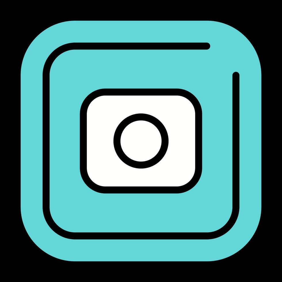 Record Square Vector Icon