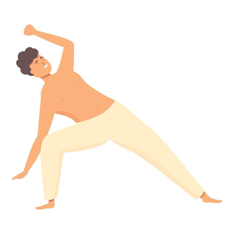 Slow down capoeira icon cartoon vector. Training art vector
