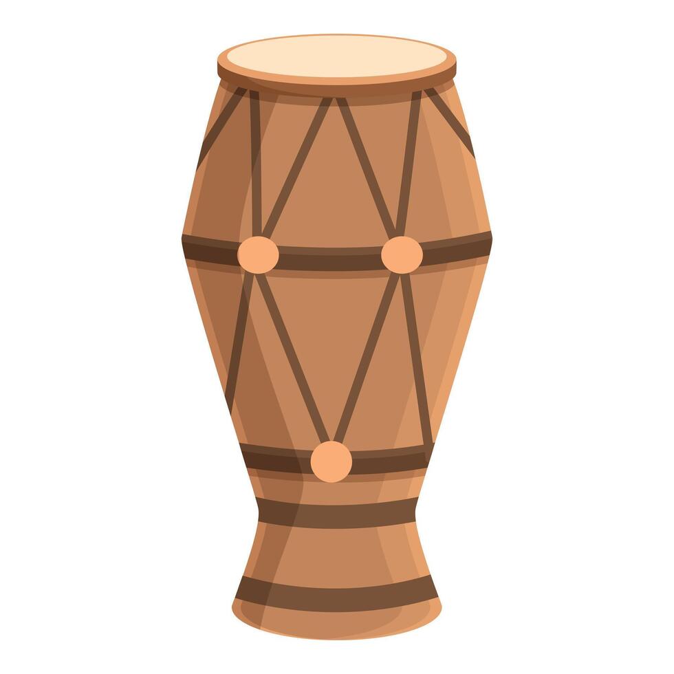 Brazin drums icon cartoon vector. Capoeira culture art vector