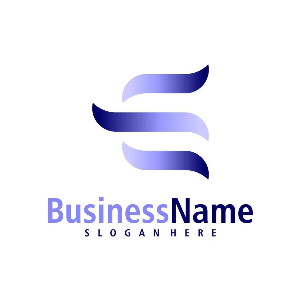 Letter E logo design vector. Creative Initial E logo concepts template vector