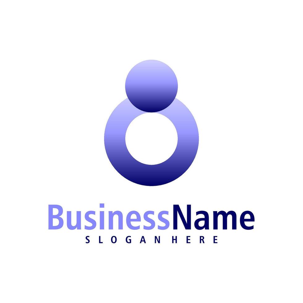 People with Letter I logo design vector. Creative Initial I logo concepts template vector
