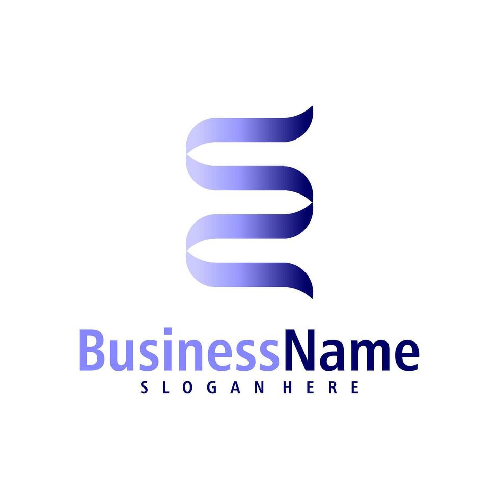 Letter E logo design vector. Creative Initial E logo concepts template vector