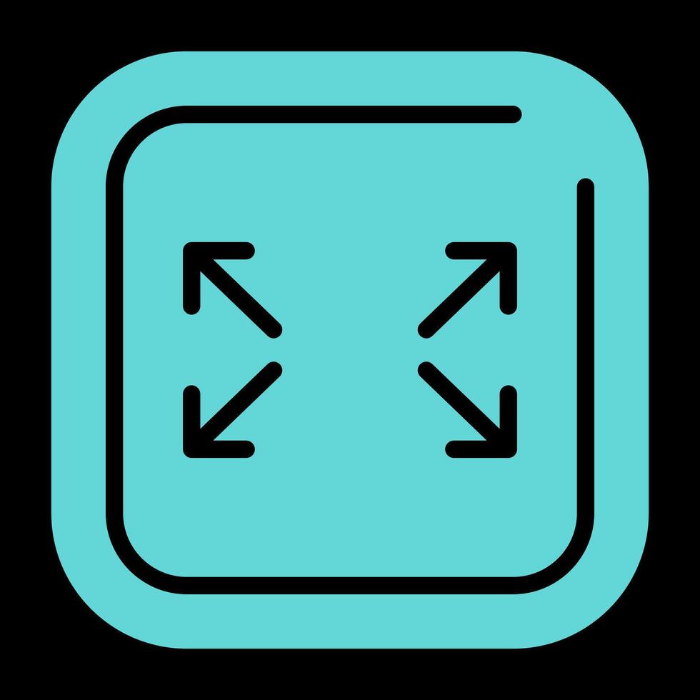 Fullscreen Square Vector Icon