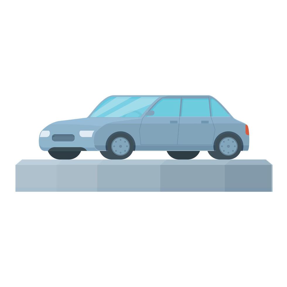 Sedan car rent icon cartoon vector. Vehicle people vector