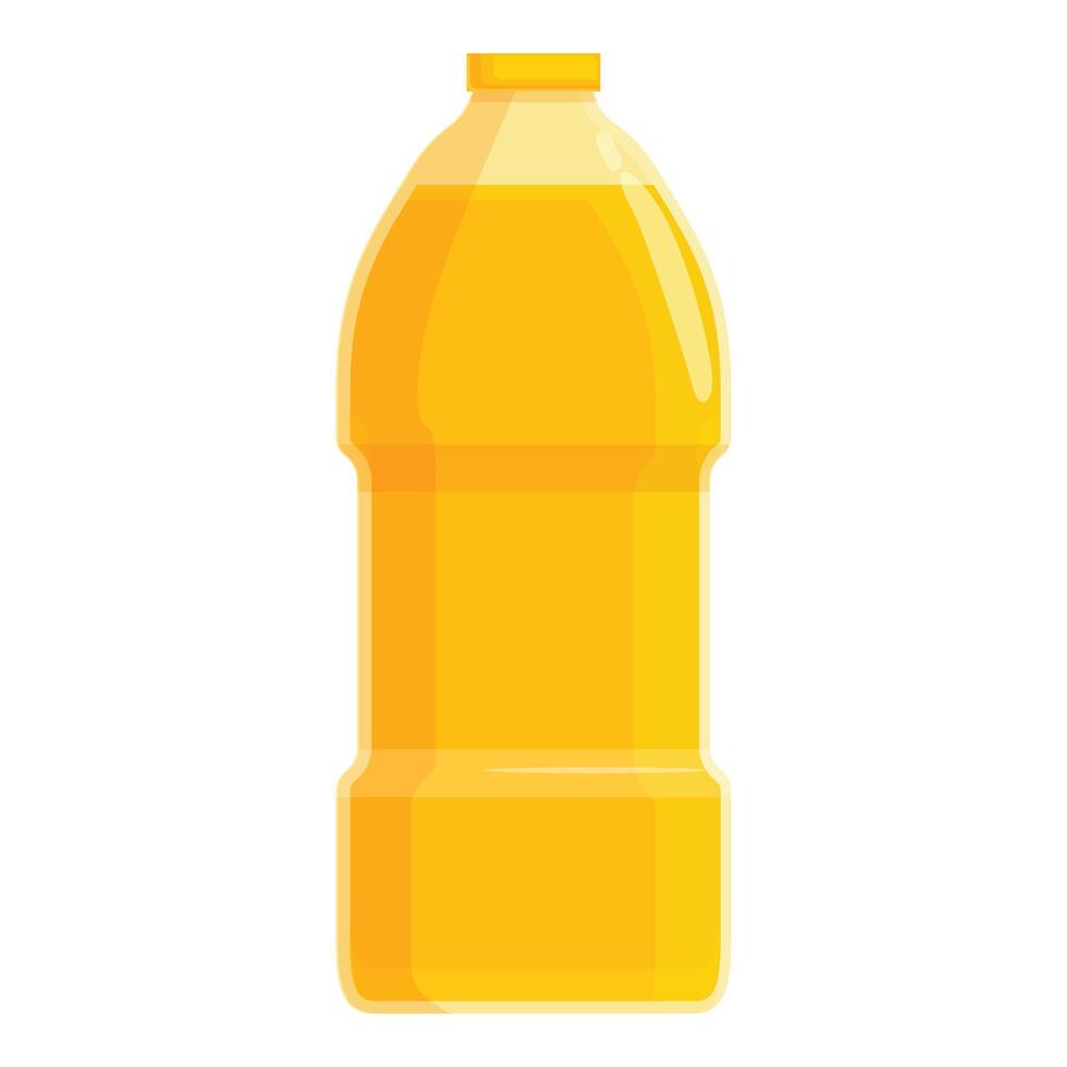 Rapeseed oil bottle icon cartoon vector. Food leaf vector