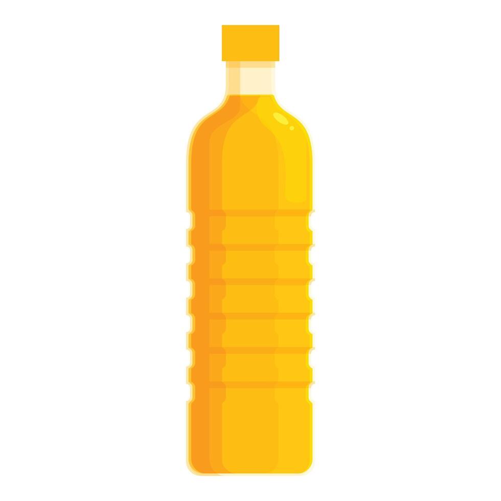 Agriculture oil bottle icon cartoon vector. Rapeseed plant vector