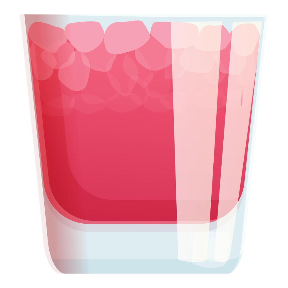 Pink alcoholic cocktail icon cartoon vector. Party restaurant vector