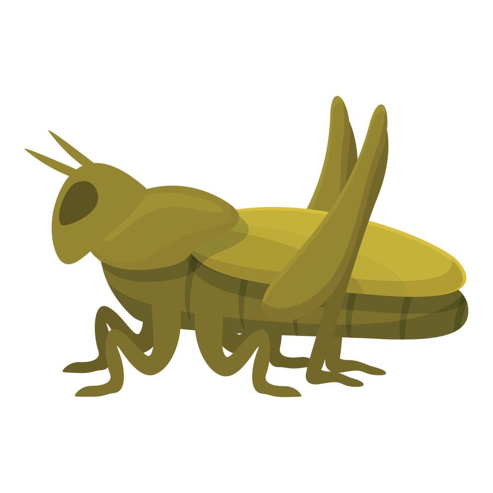 saltamontes animal icono dibujos animados vector. color saltar vector