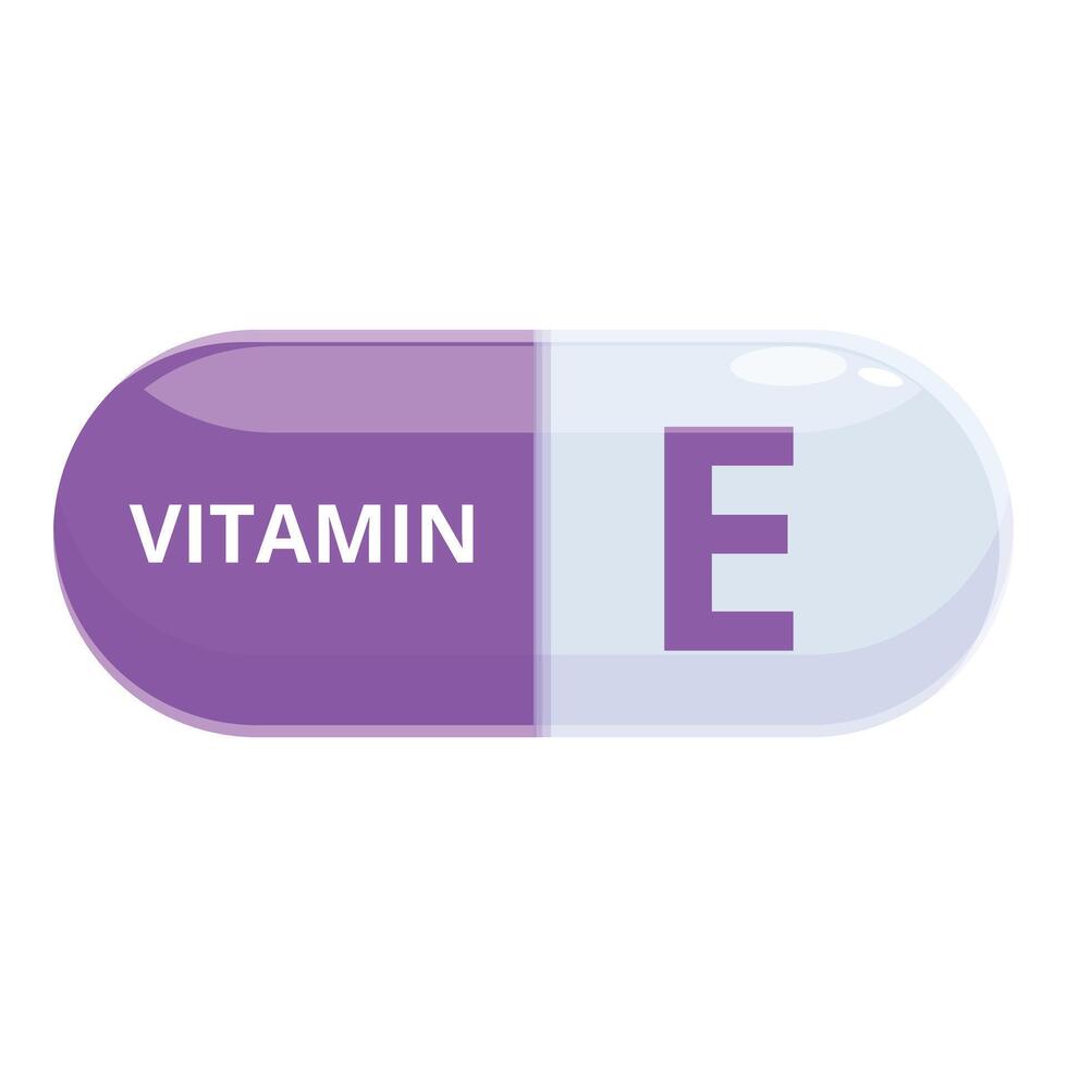 Vitamin E capsule icon cartoon vector. Dietary supplements vector