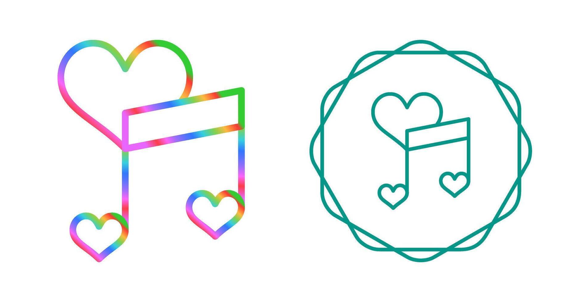 Love songs Vector Icon