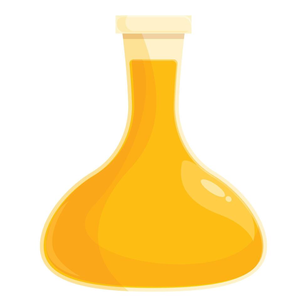 Oil jug icon cartoon vector. Rapeseed product vector