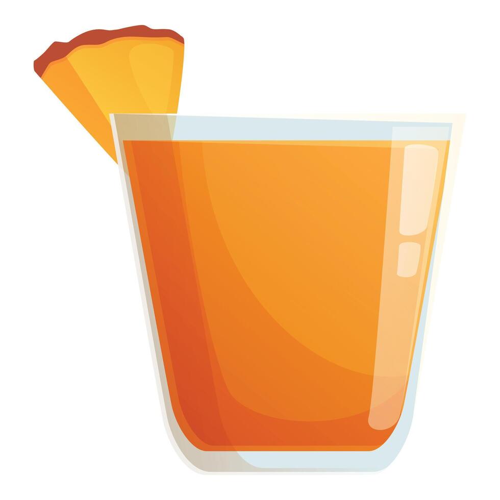Alcoholic cocktail icon cartoon vector. Summer party vector