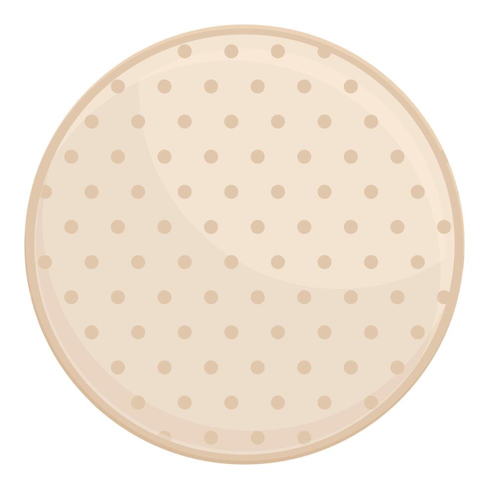 Round circle pad icon cartoon vector. Care woman vector