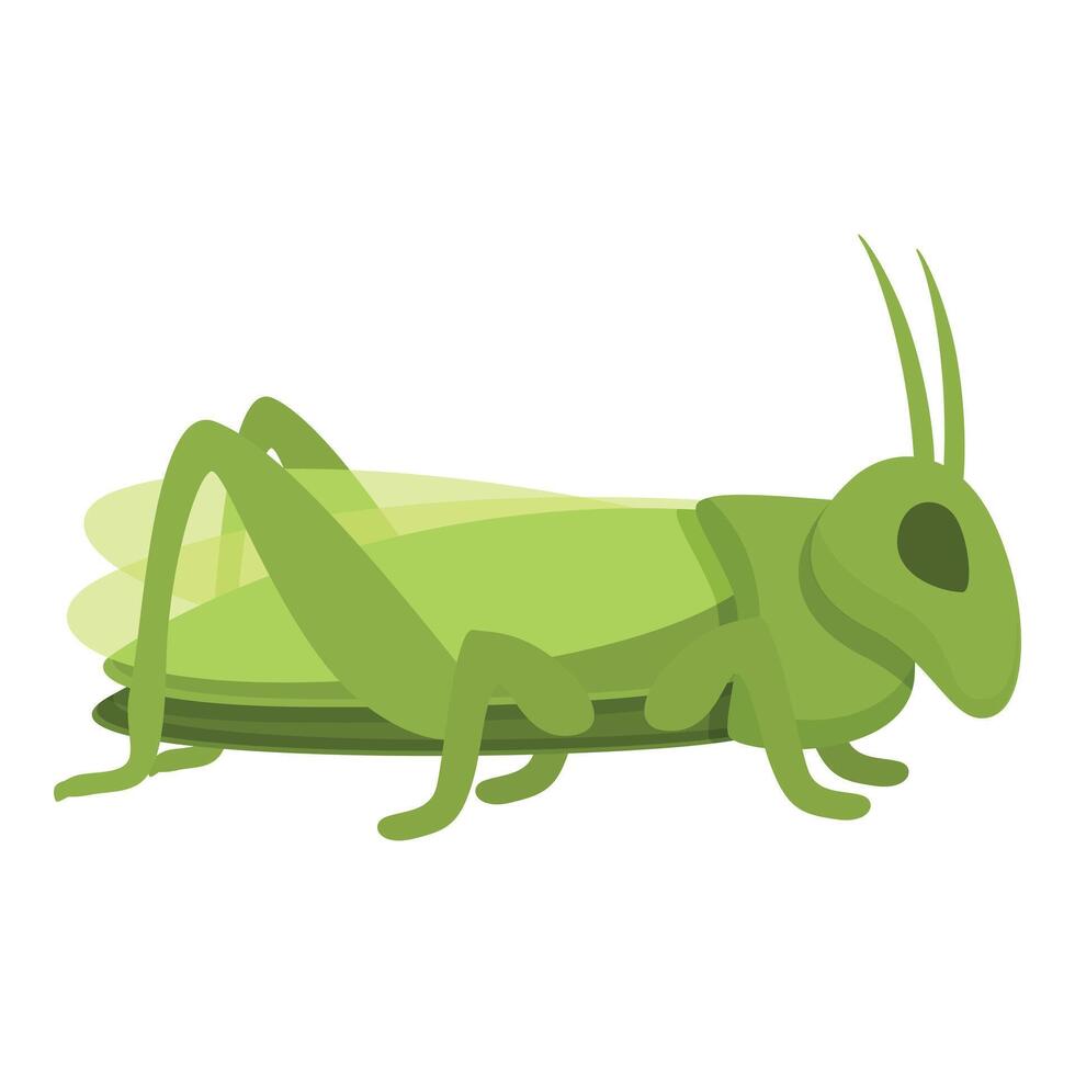Small grasshopper icon cartoon vector. Amusing creature vector