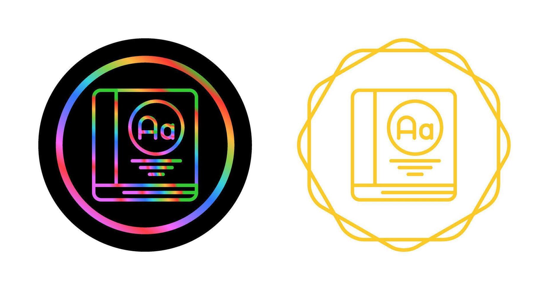 Dictionary Vector Icon