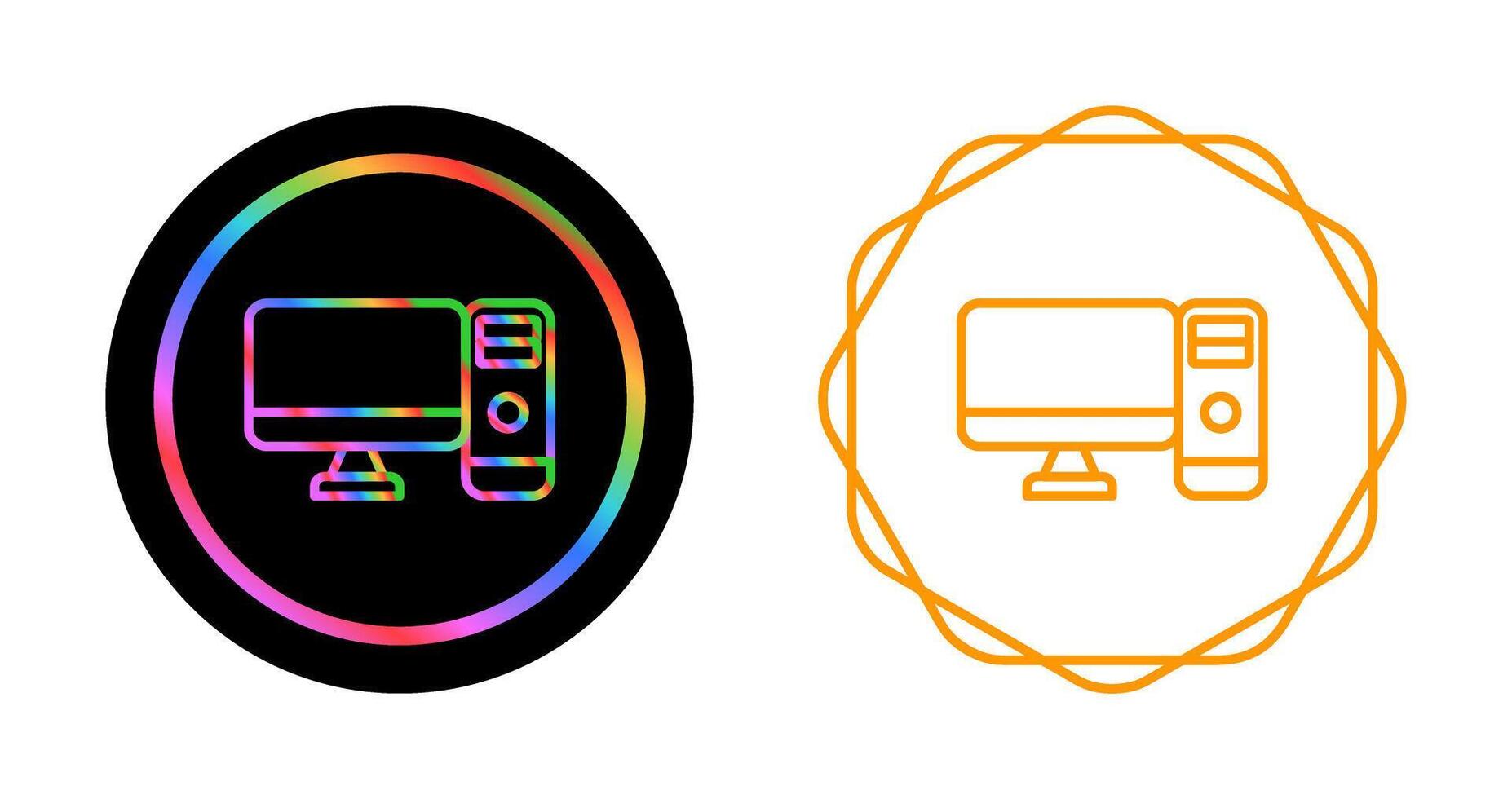 Computer Vector Icon