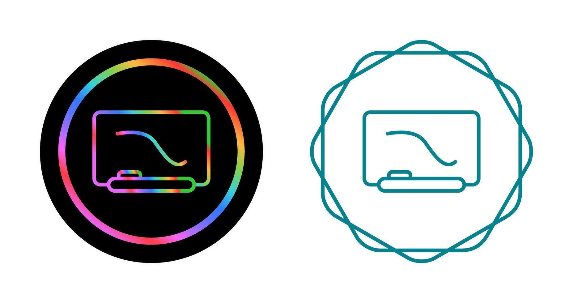 Interactive Whiteboard Vector Icon