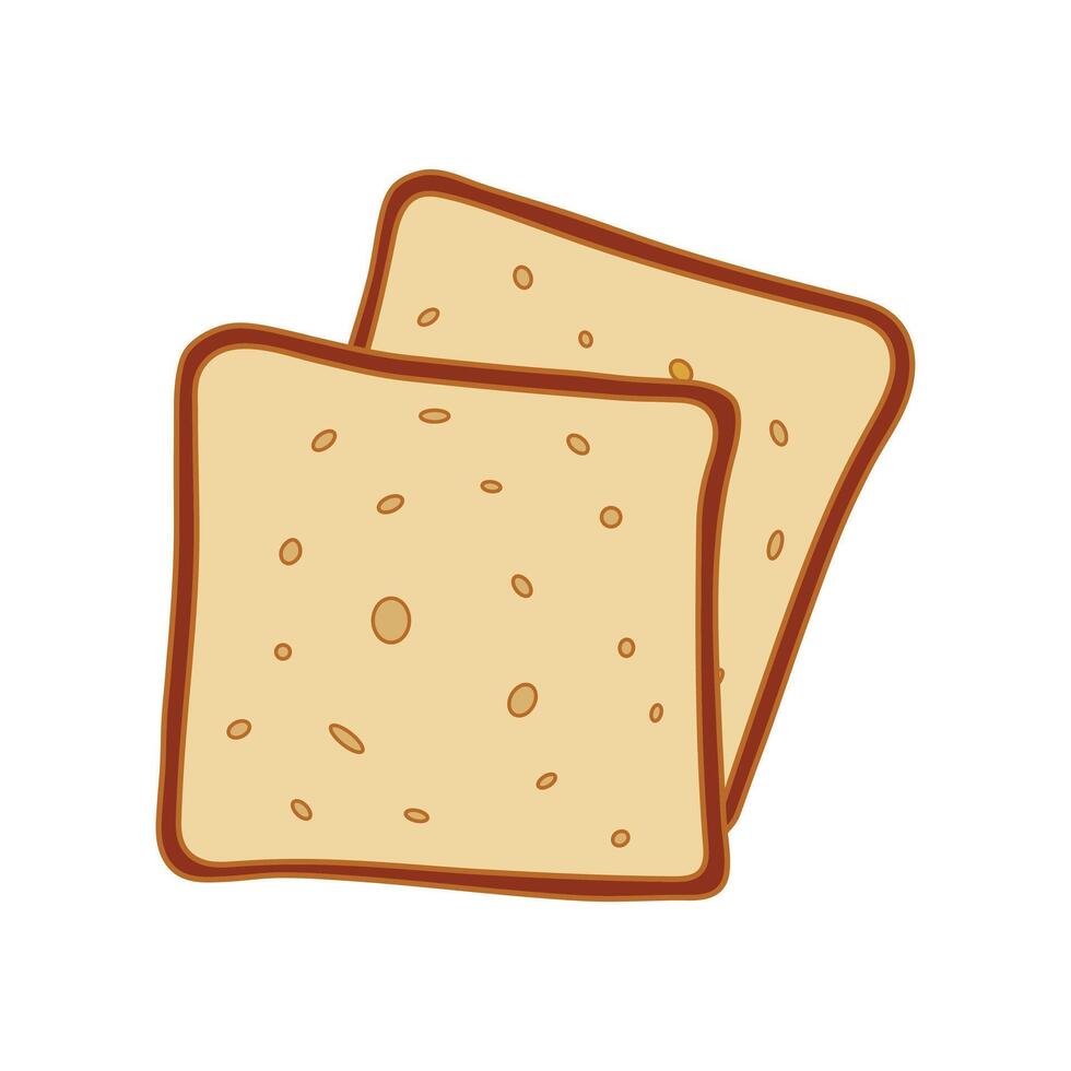 brioche bread icon Cartoon Vector illustration Isolated on White Background